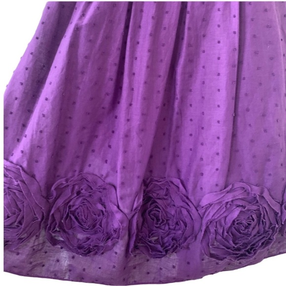 I.N. San Francisco Purple Rose Border Sundress 5 - Picture 7 of 13